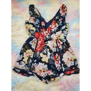 MinkPink Floral Romper